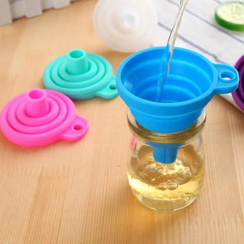 Kitchen Appliances Garage - 1/2/4PCS Silicone Collapsible Mini Foldable Funnel