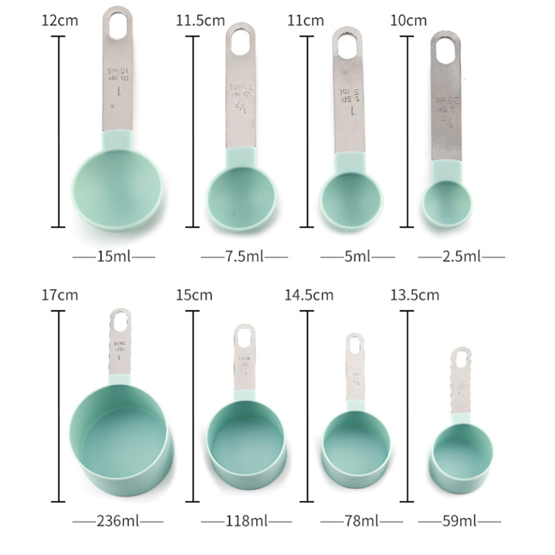 8PCS Measuring Cups Spoons Set – Kitchen Appliances Gift Bewertung und Preis