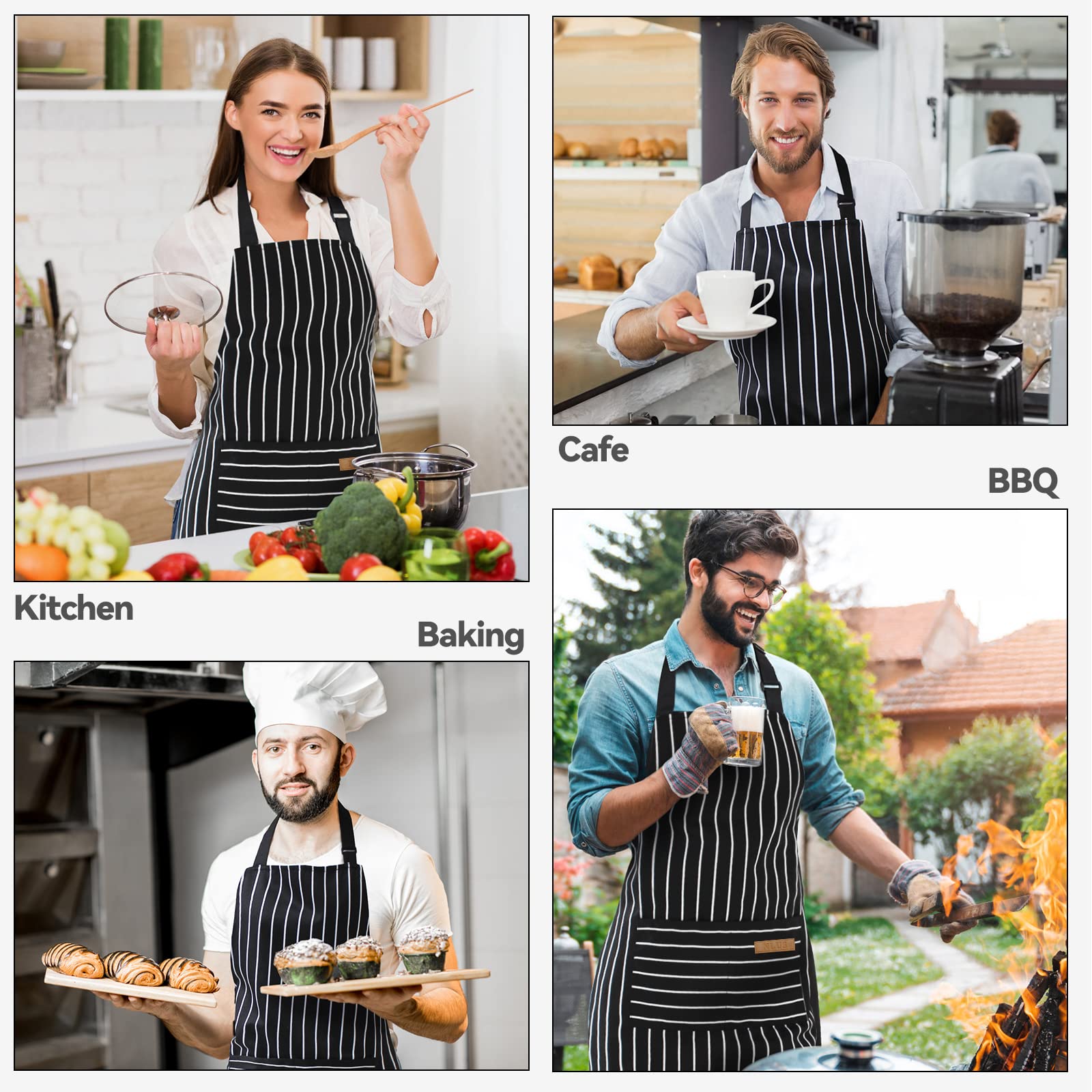2pcs White Black Striped Man W – Kitchen Appliances In White Bewertung und Preis