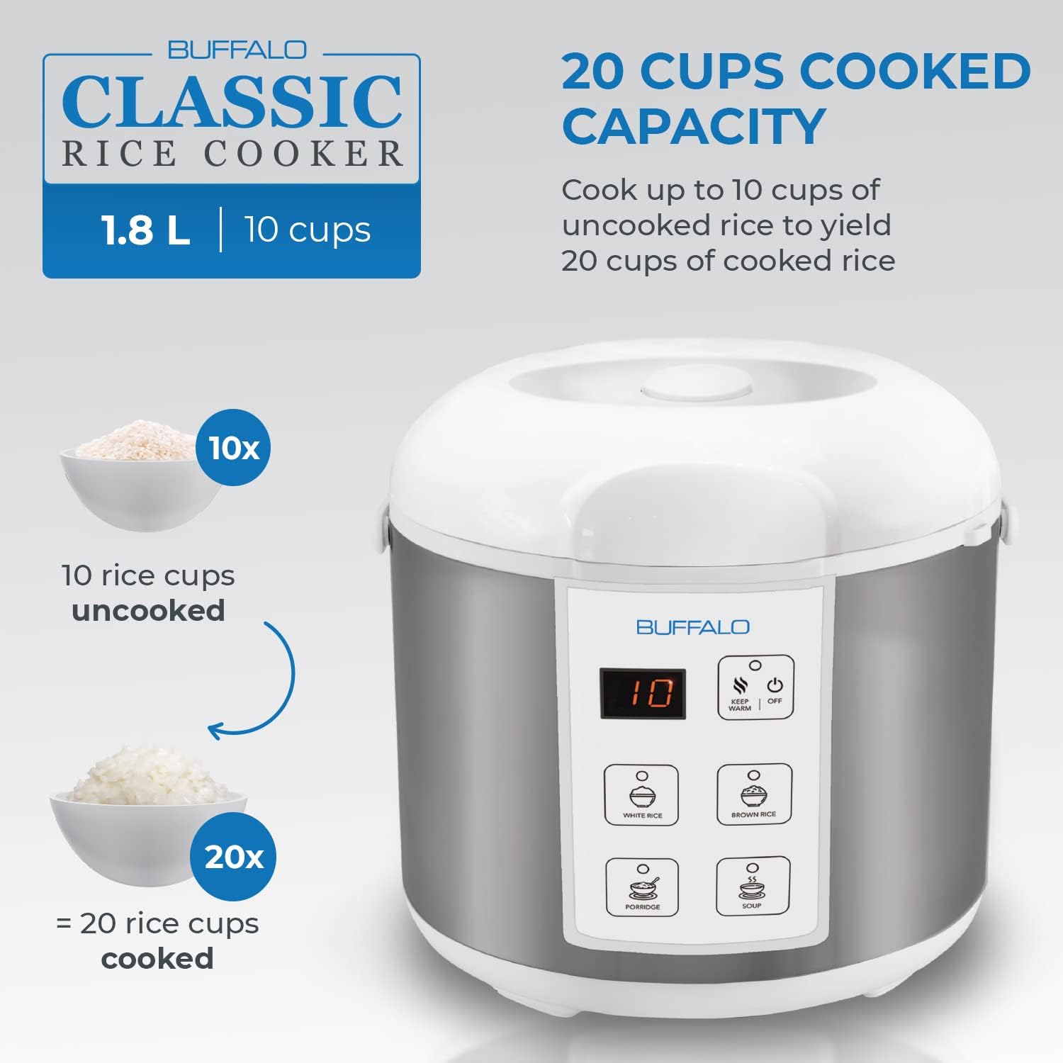 Classic Rice Cooker 10 Cup wit – Rice Cooker 10 Cup Bewertung und Preis