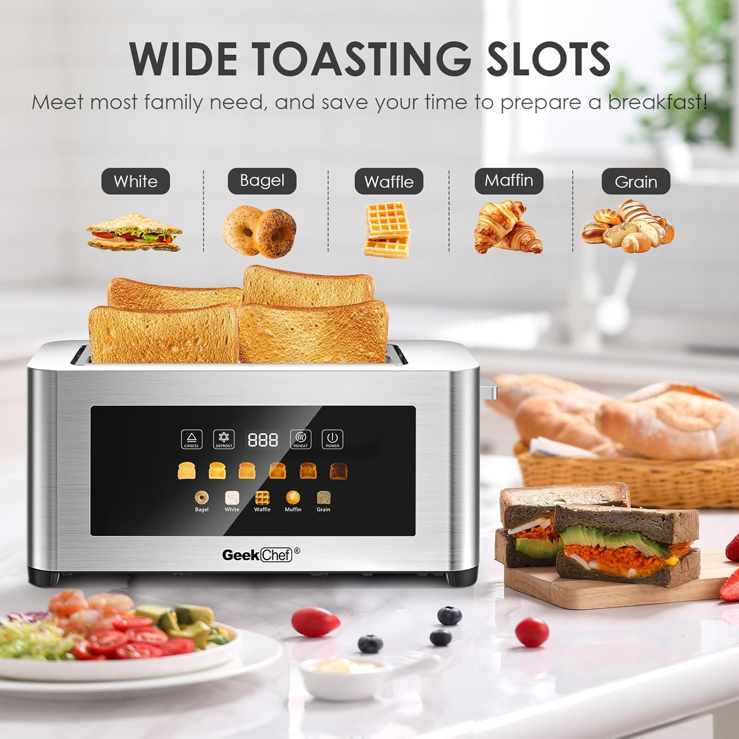 Home Use, Stainless Steel, 4-S – Toaster 4 Slice Bewertung und Preis