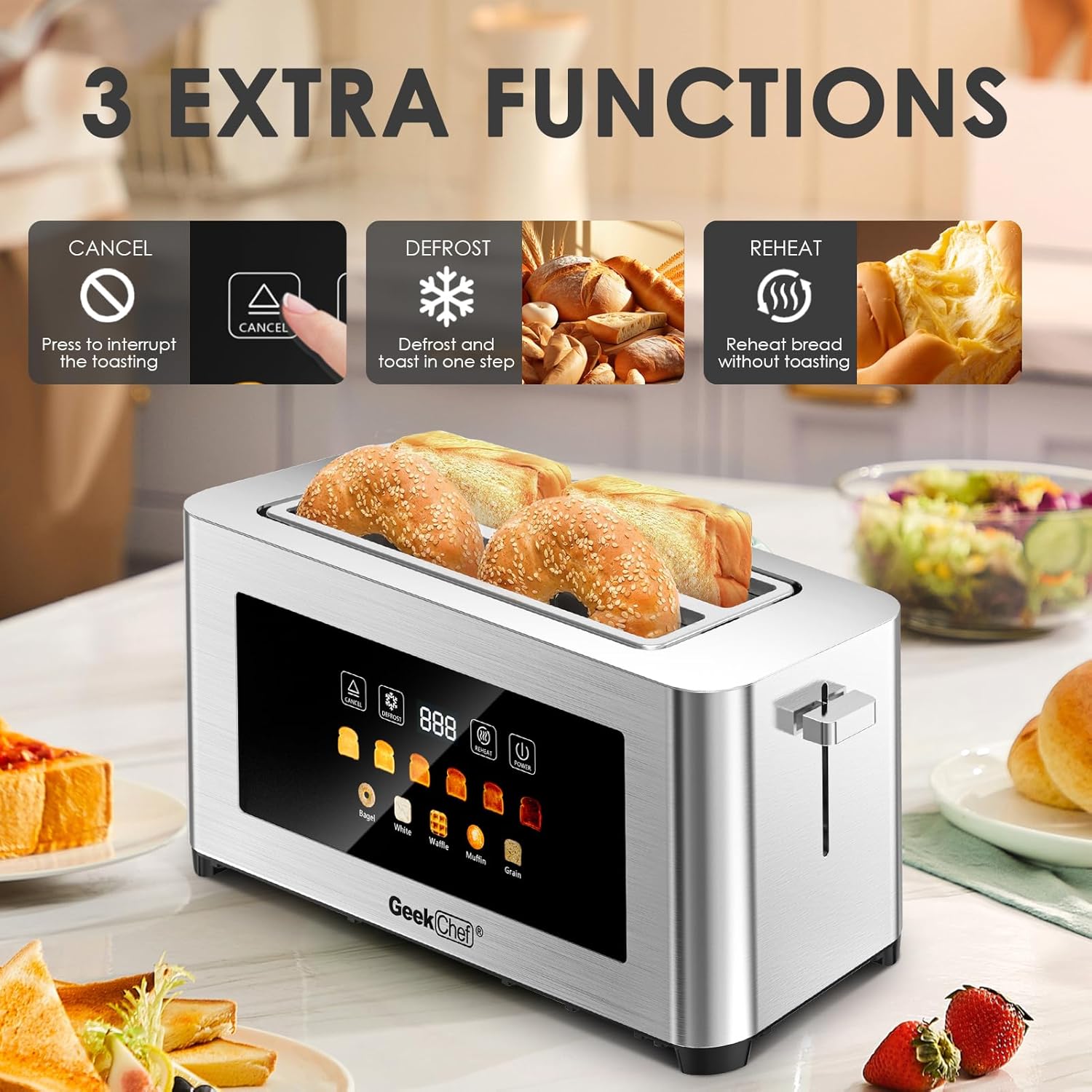 Home Use, Stainless Steel, 4-S – Toaster 4 Slice Bewertung und Preis