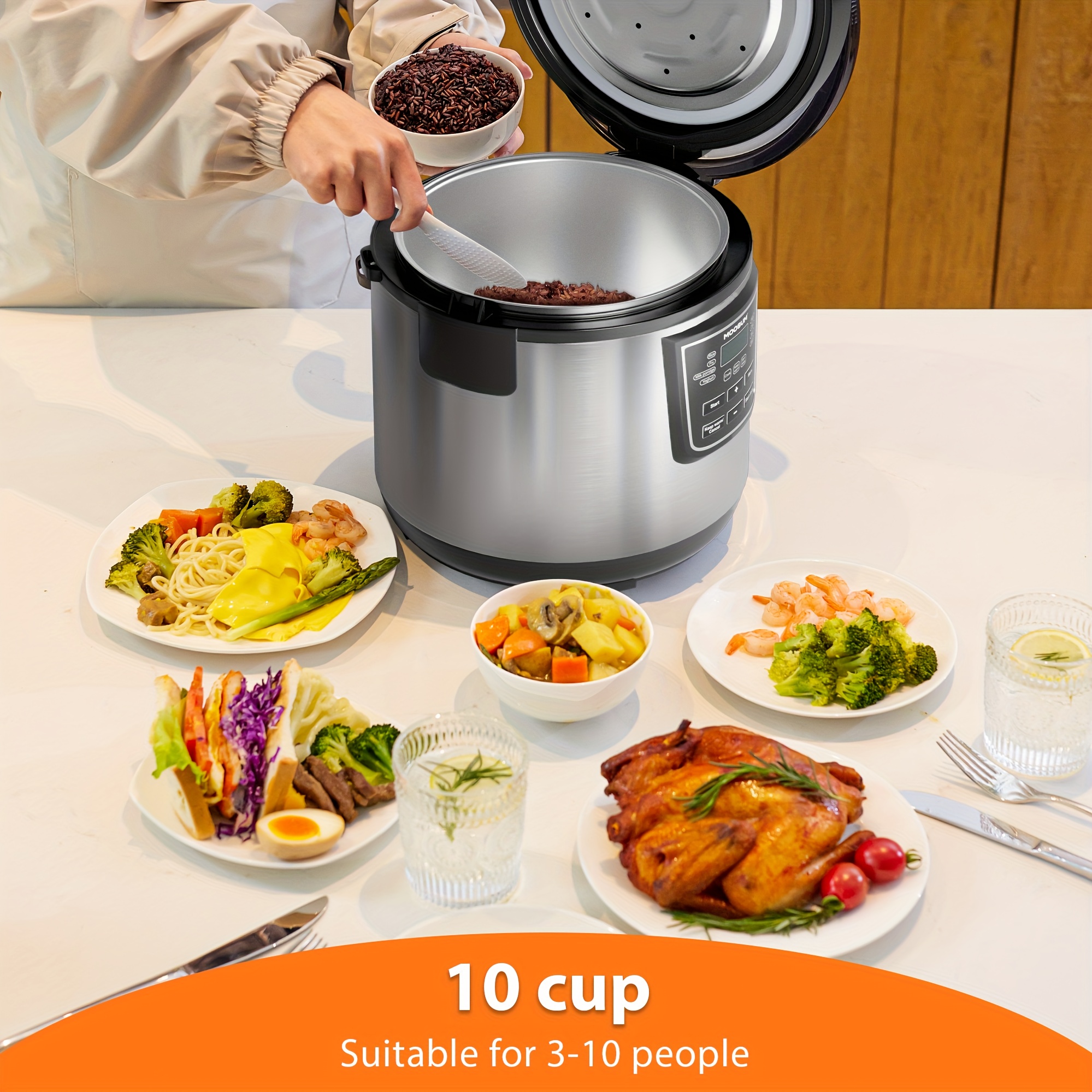 10-Cup Rice Cooker with 8 Smar – Rice Cooker 10 Cup Bewertung und Preis