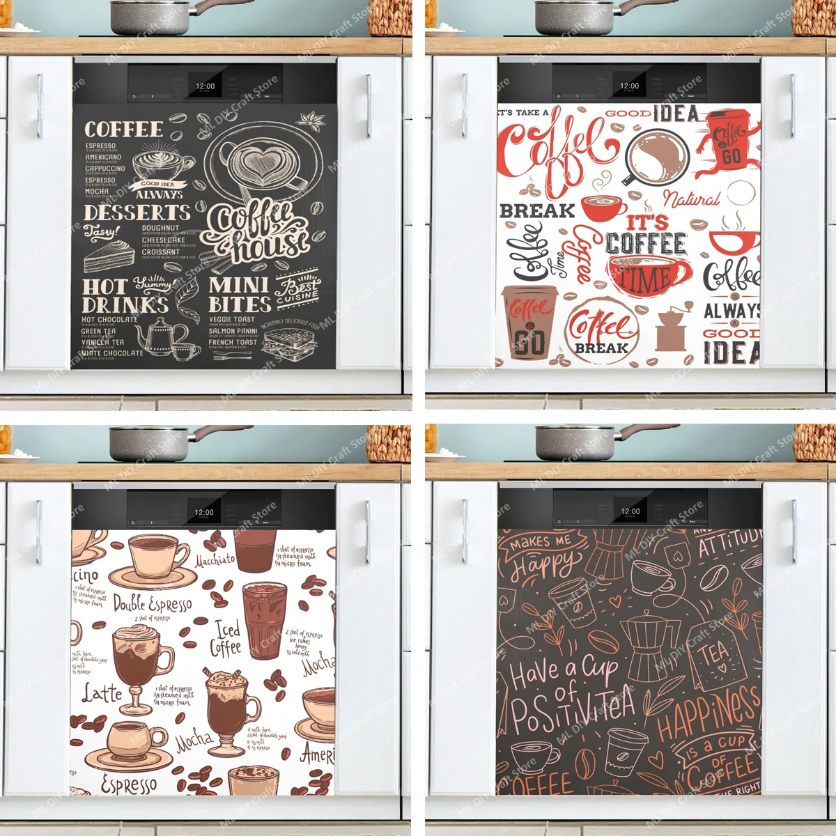 Retro Coffee Topics Cafe Desig – Kitchen Appliances Pictures Bewertung und Preis