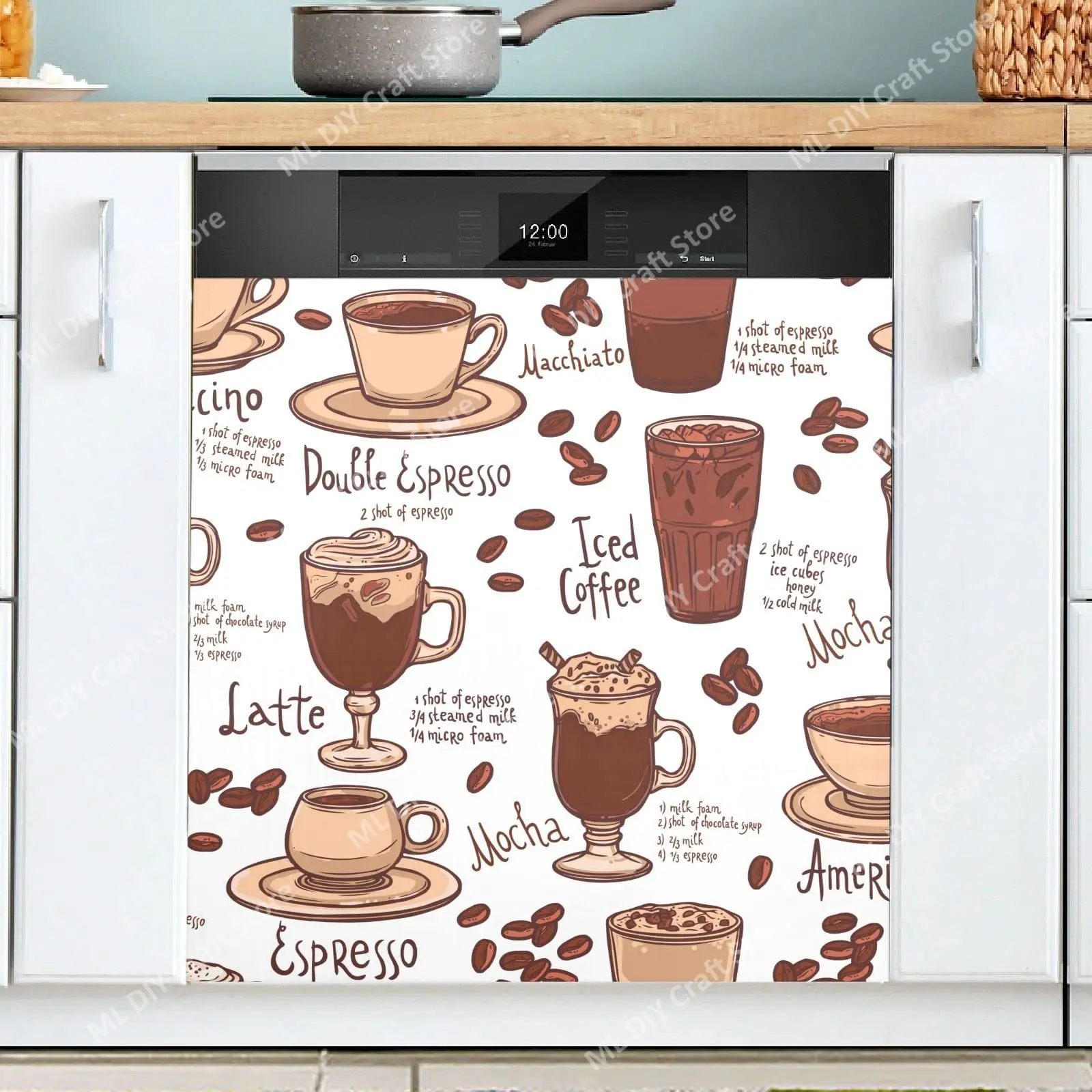 Retro Coffee Topics Cafe Desig – Kitchen Appliances Pictures Bewertung und Preis