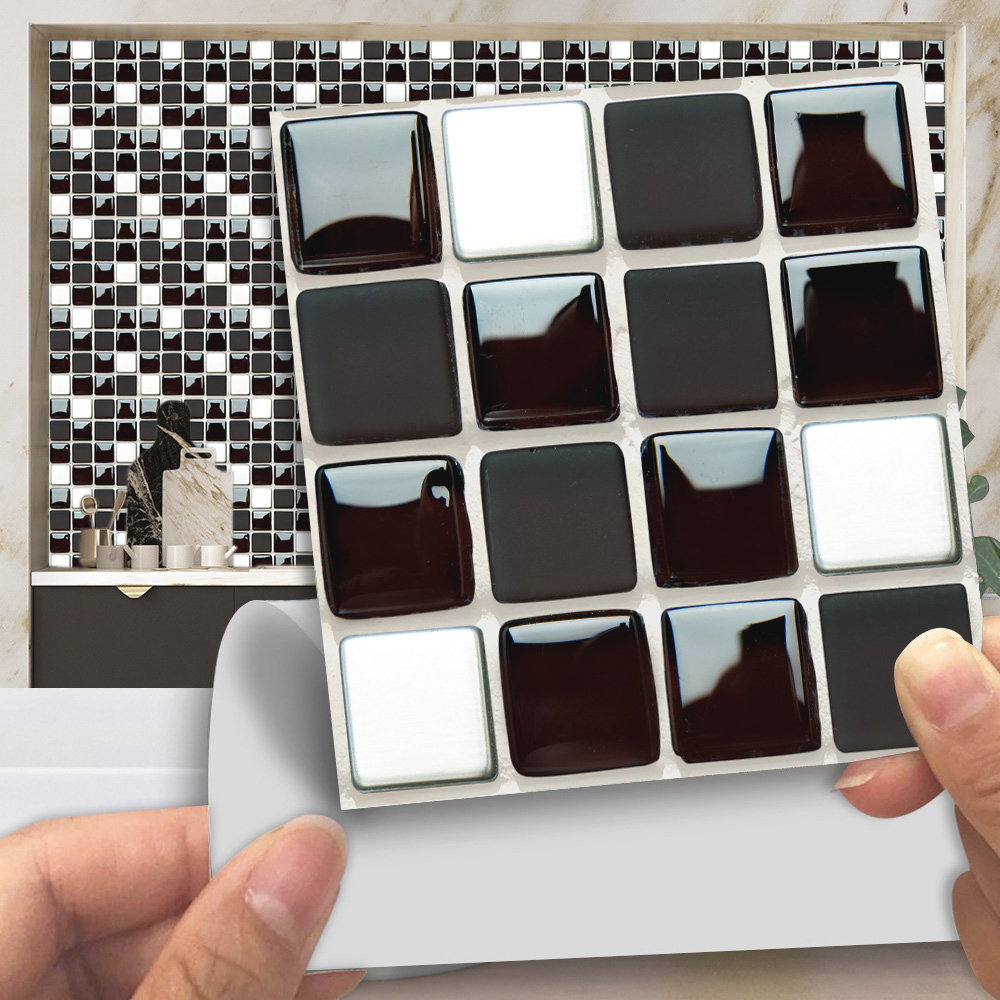 Black & White Marble Mosaic Ti – Kitchen Appliances In White Bewertung und Preis