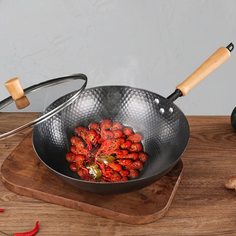 32cm Carbon Steel Wok Pan,No C – Wok Electric Flat Bewertung und Preis