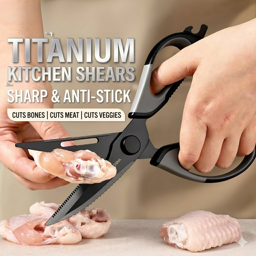 Kitchen scissors Titanium Chic – Kitchen Appliances Garage Bewertung und Preis