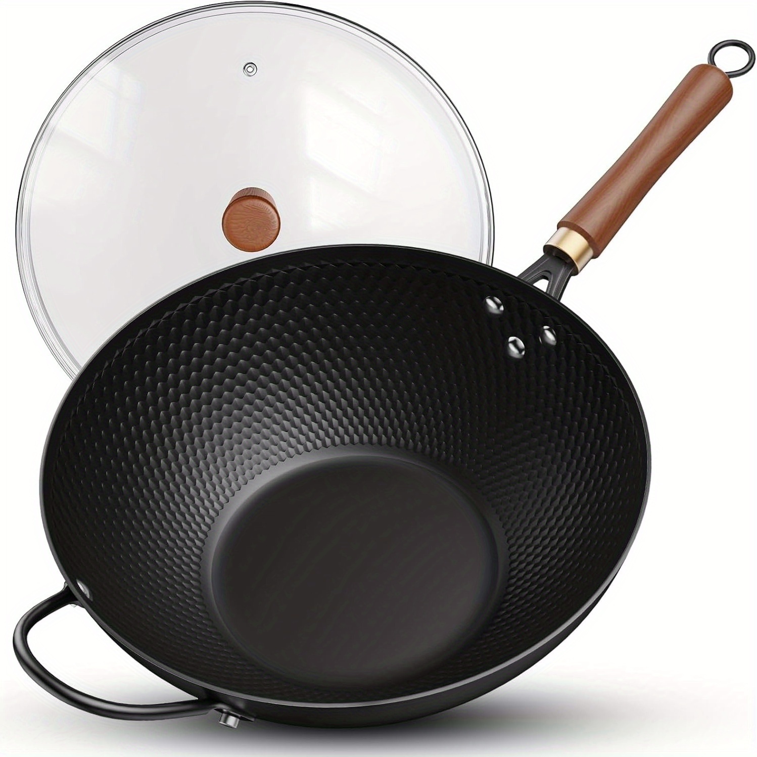 1 Set Cast Iron Wok with Lid-  – Wok Electric Flat Bewertung und Preis