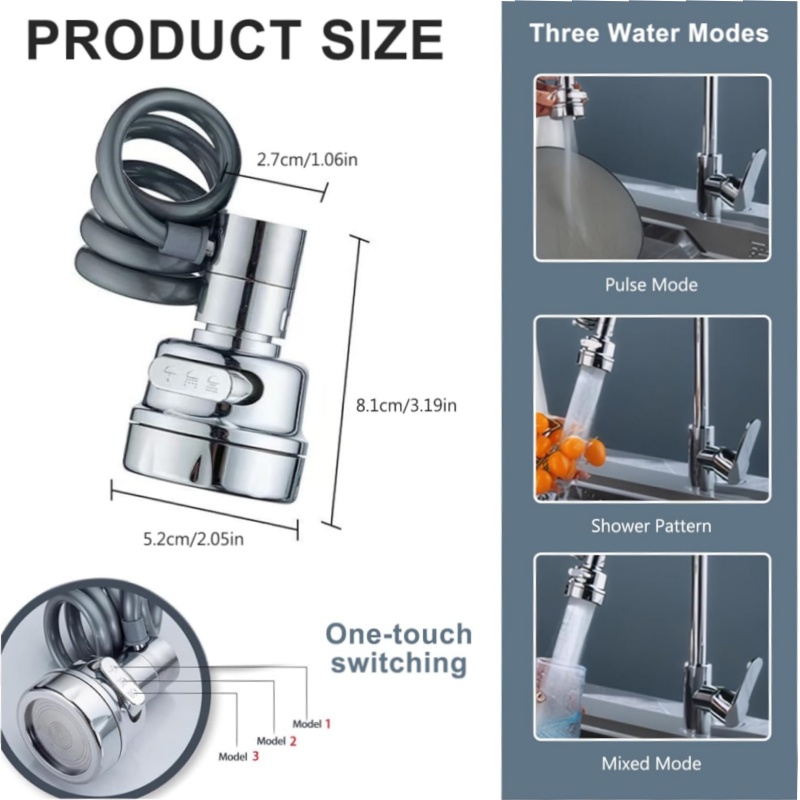 New 3 Modes Sink Faucet 360 De – Kitchen Appliances Gift Bewertung und Preis