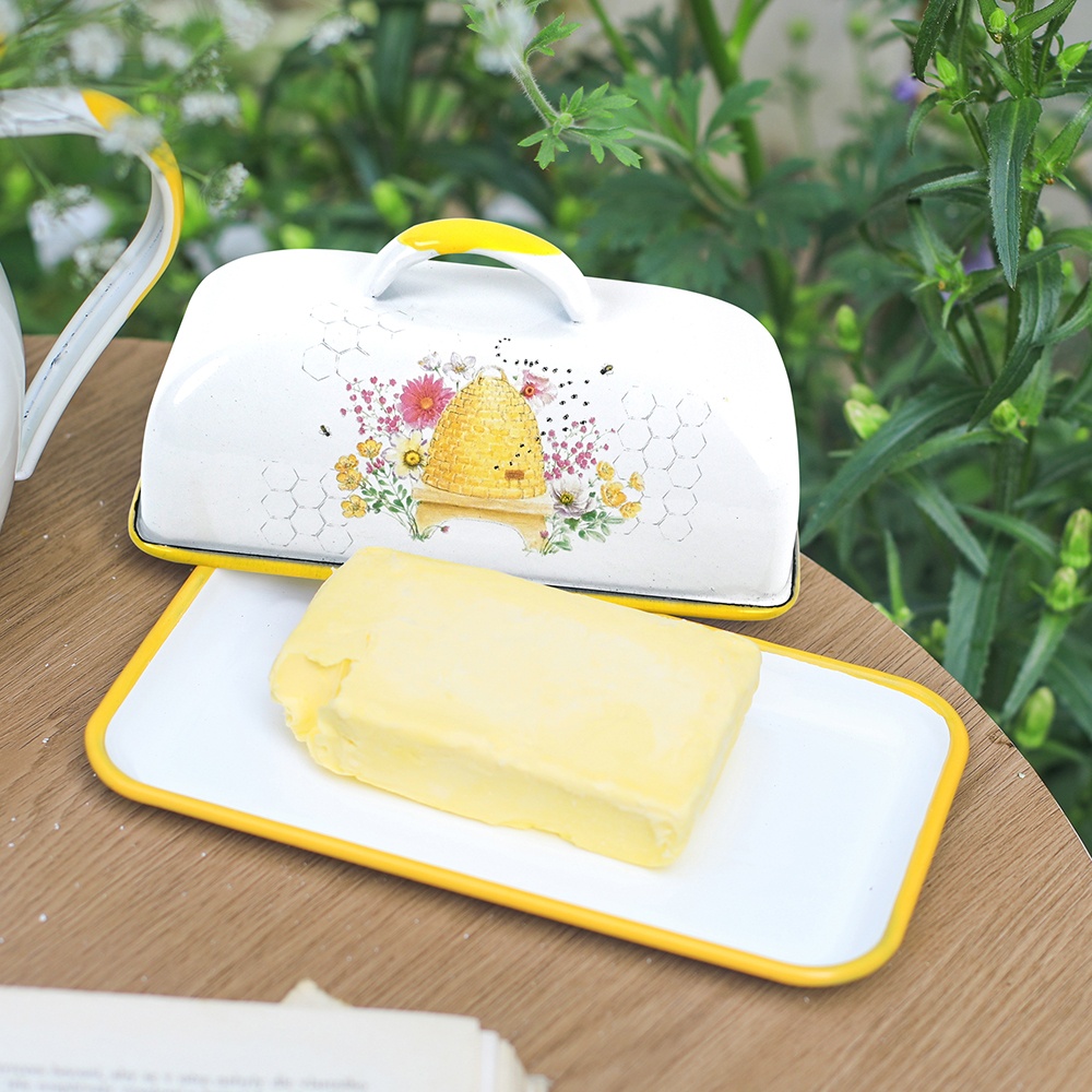 Menschy Enamel Butter Dish Che – Kitchen Appliances Garage Bewertung und Preis