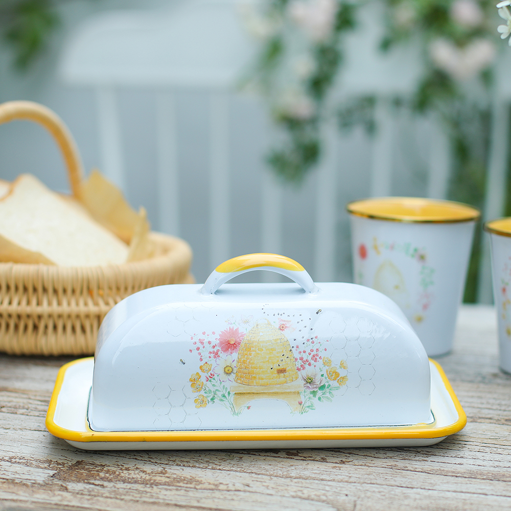 Menschy Enamel Butter Dish Che – Kitchen Appliances Garage Bewertung und Preis