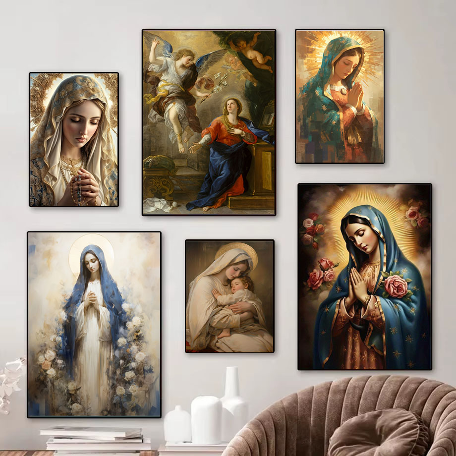 1pc Vintage Virgin Mary and Je – Kitchen Appliances In White Bewertung und Preis