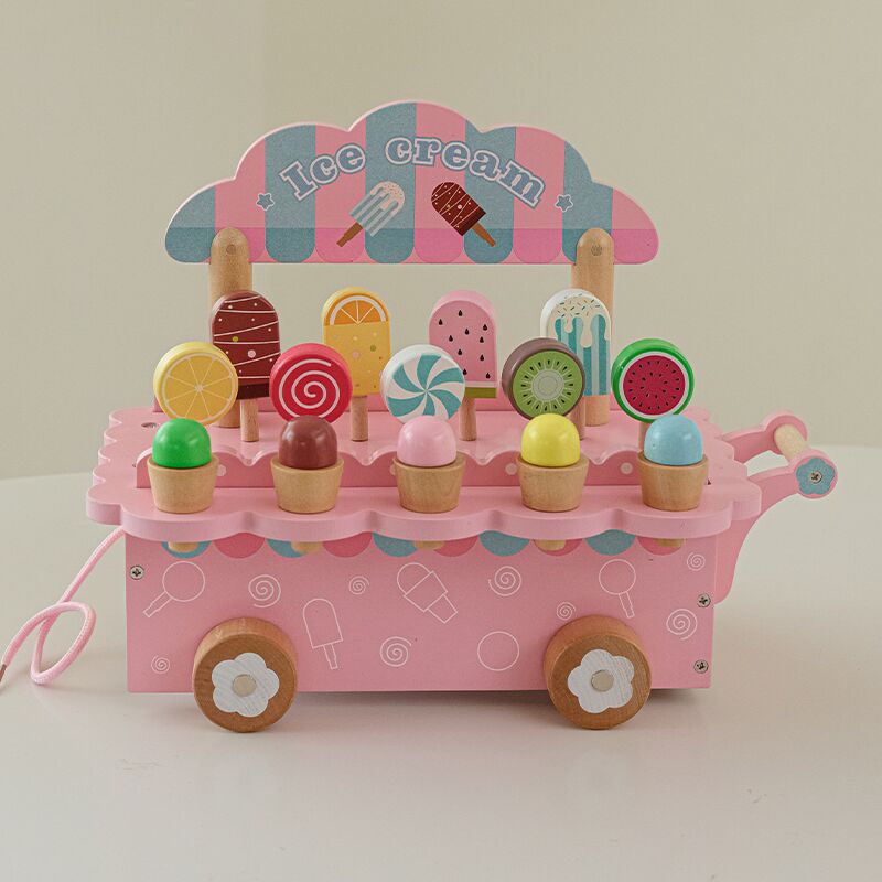 Kids Wooden Ice Cream Cart Toy – Kitchen Appliances Kids Bewertung und Preis